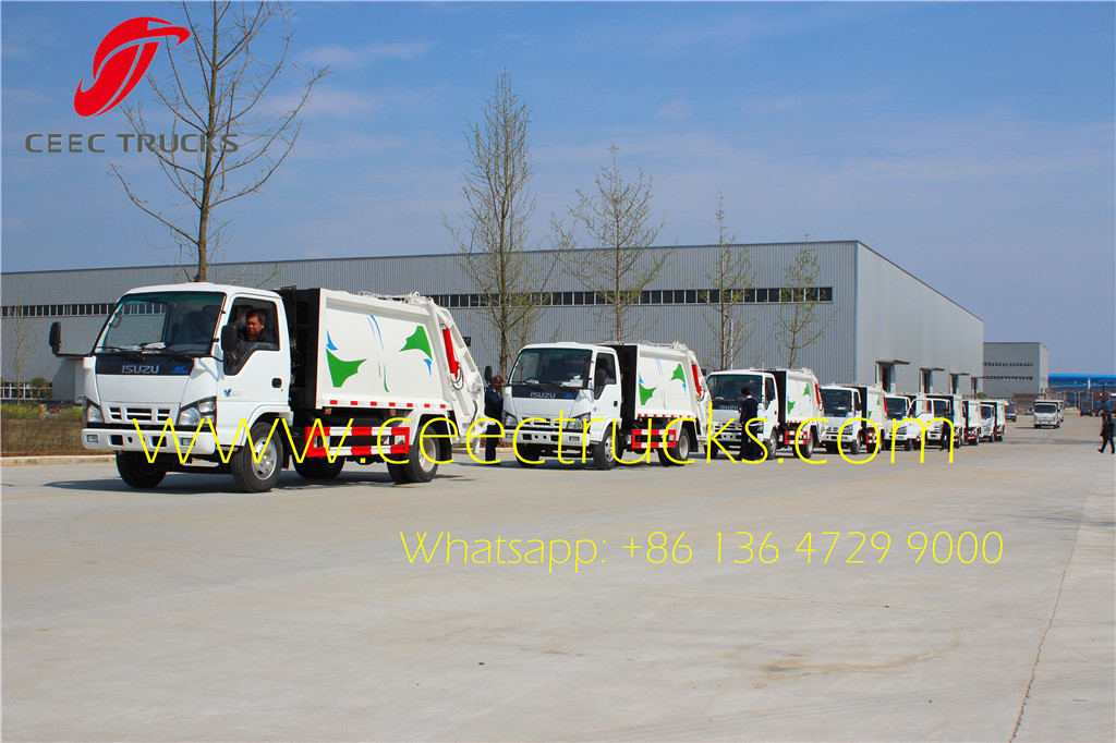 isuzu garbage compactor trucks for delivery