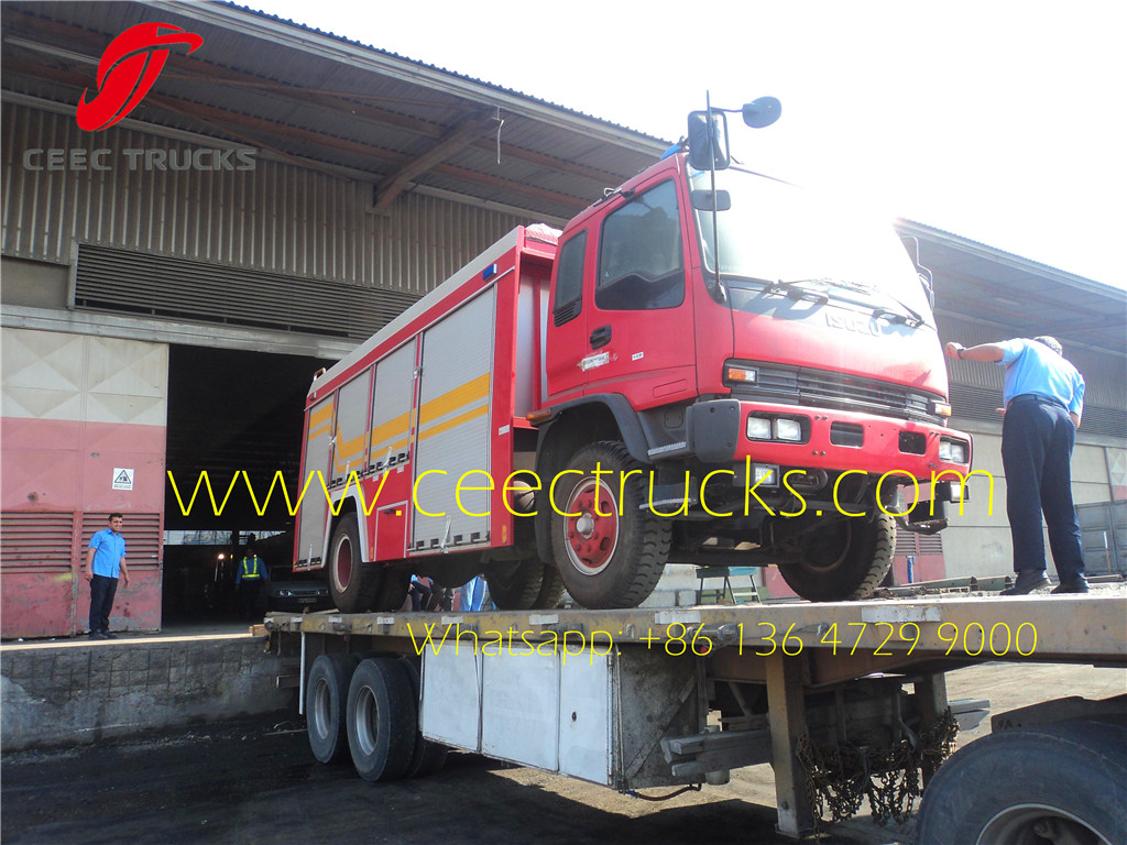 ISUZU firefighting truck combined transportation