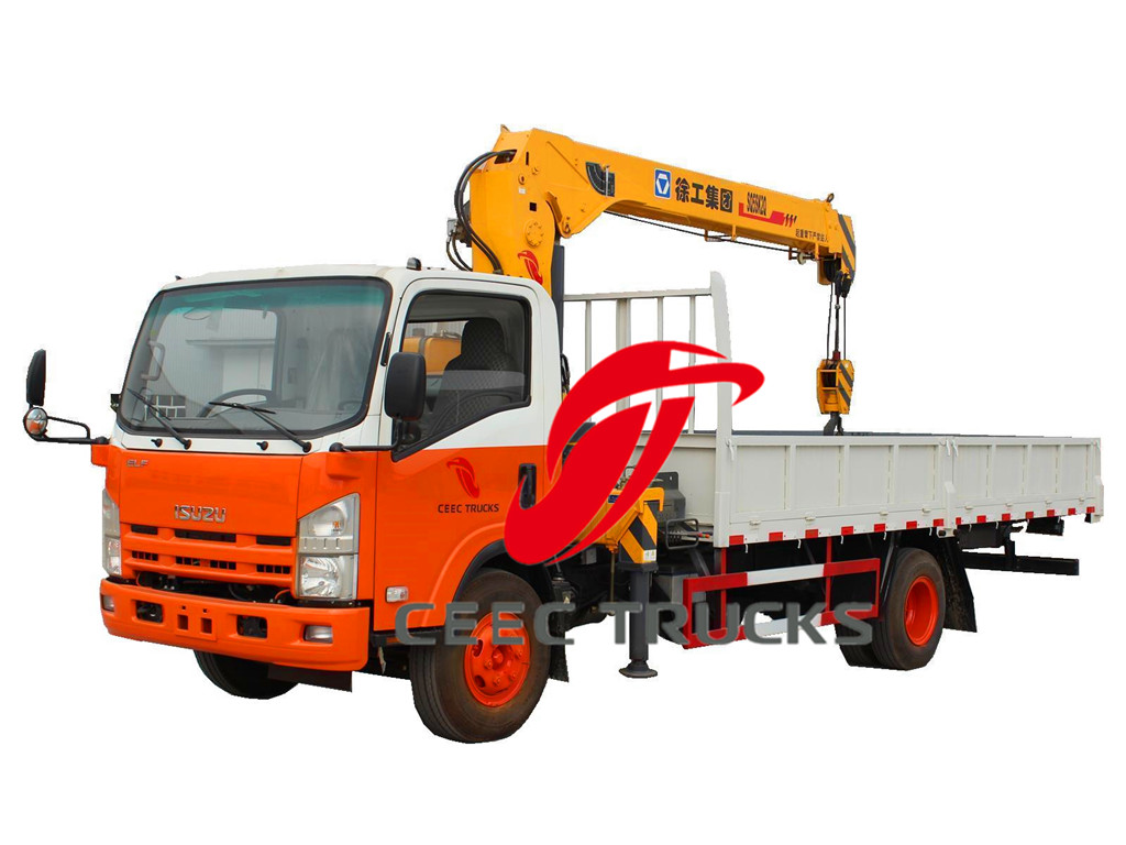 isuzu 5 t truck mounted crane drawing