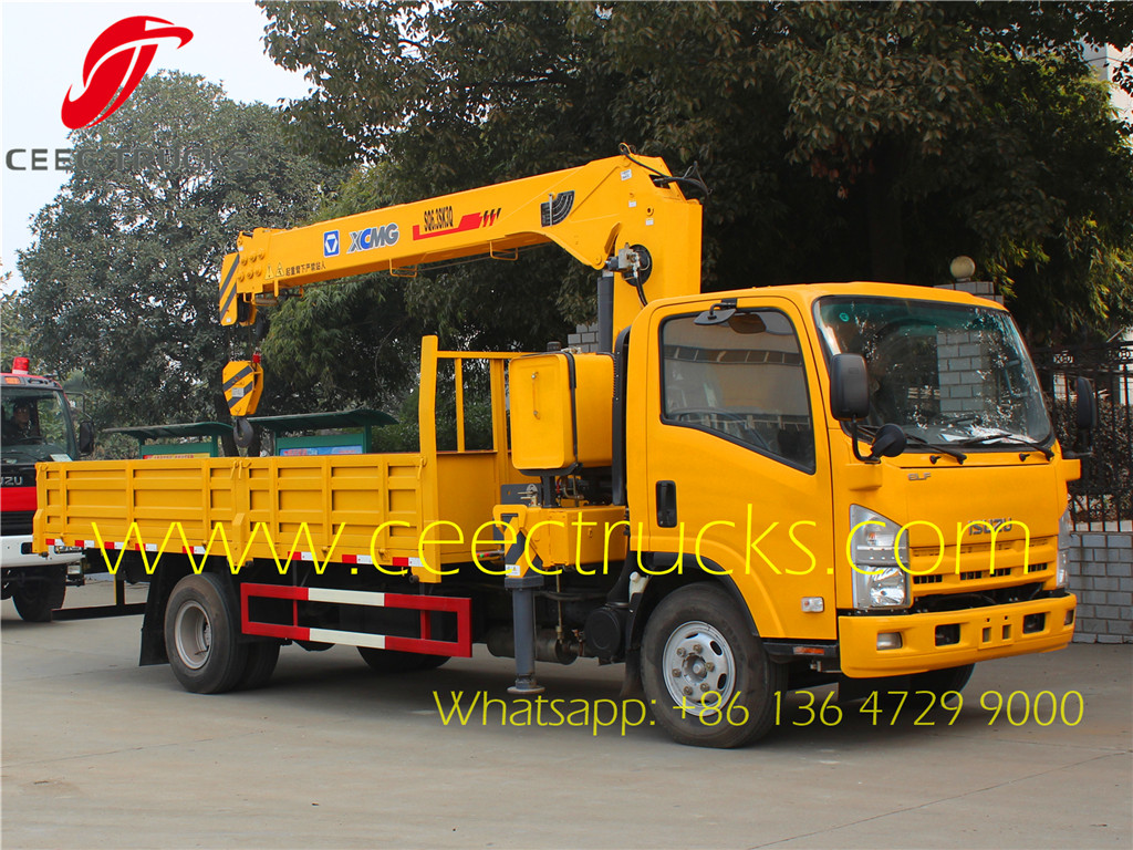 ISUZU 6.3 T truck mounted crane manufacturer supply