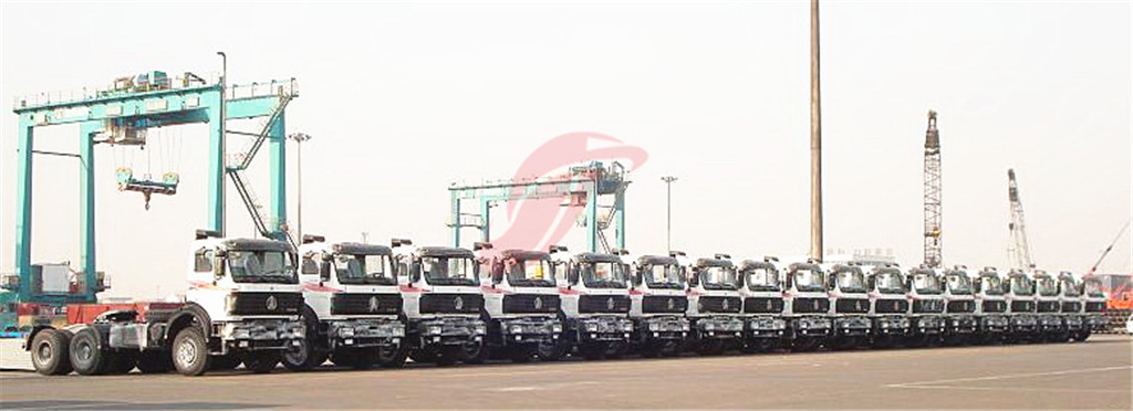 ceec provide beiben trucks for shipping