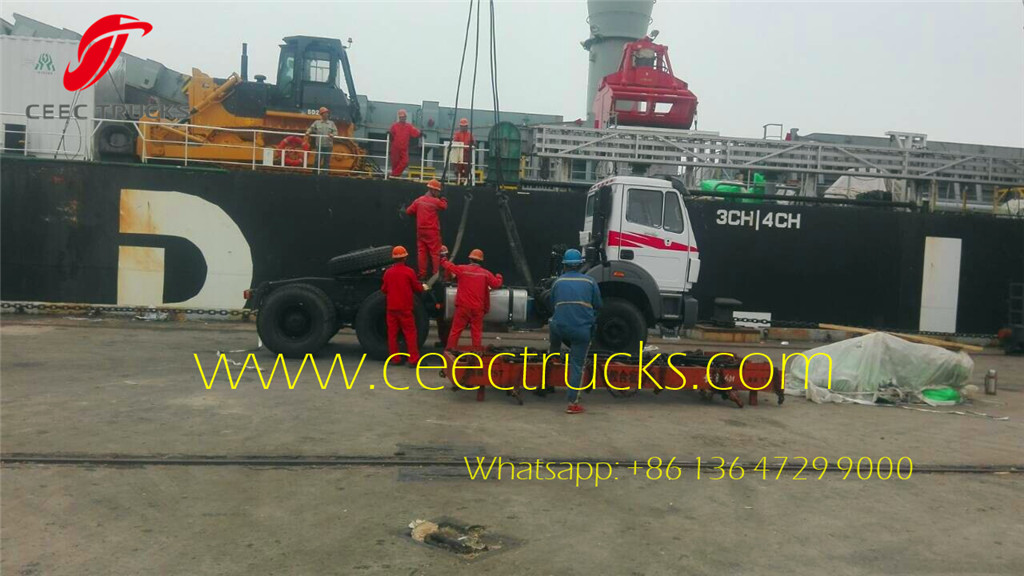 CEEC export Africa Beiben 2534 tractor head for shipping