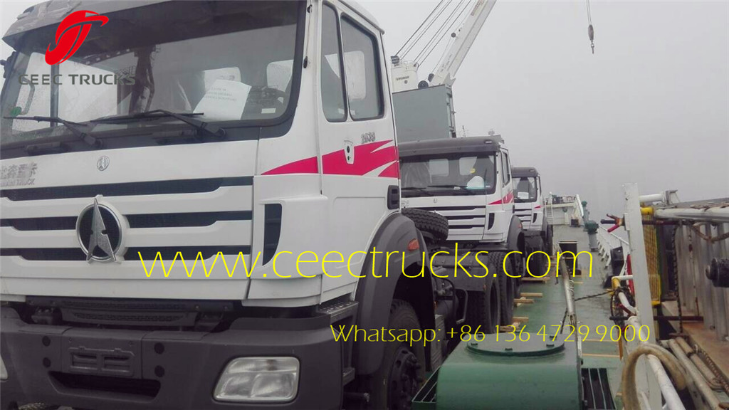CEEC export Africa Beiben 2534 tractor head for shipping