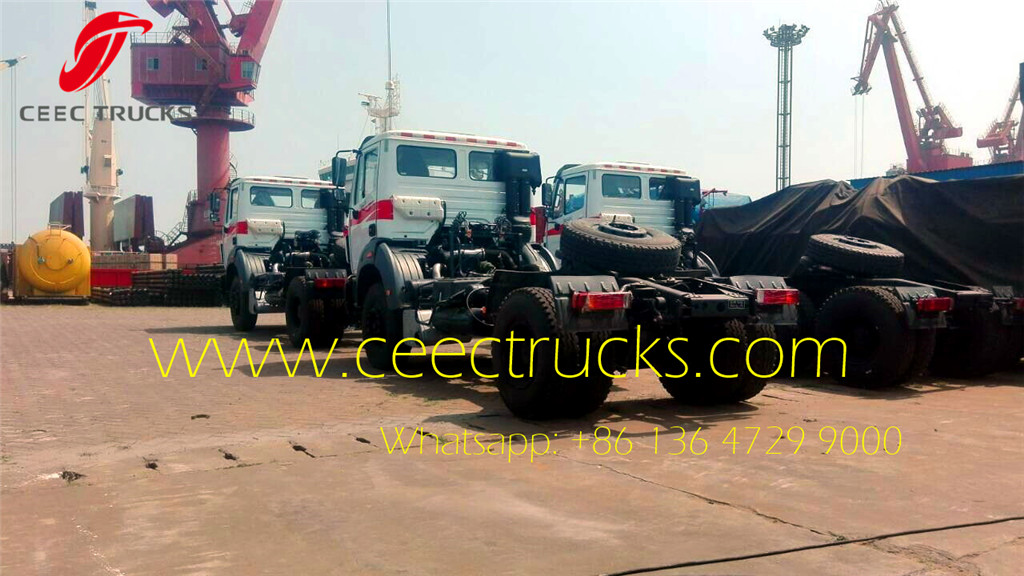 Beiben 4x2 tractor trucks shipping on Shanghai seaport