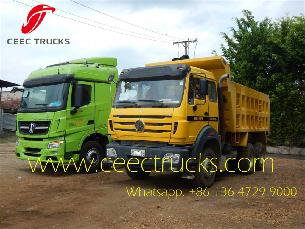 Beiben 2642 tipper trucks in Congo mining field