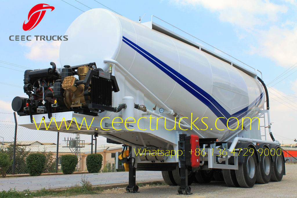 50 CBM heavy cement bulk tanker trailer