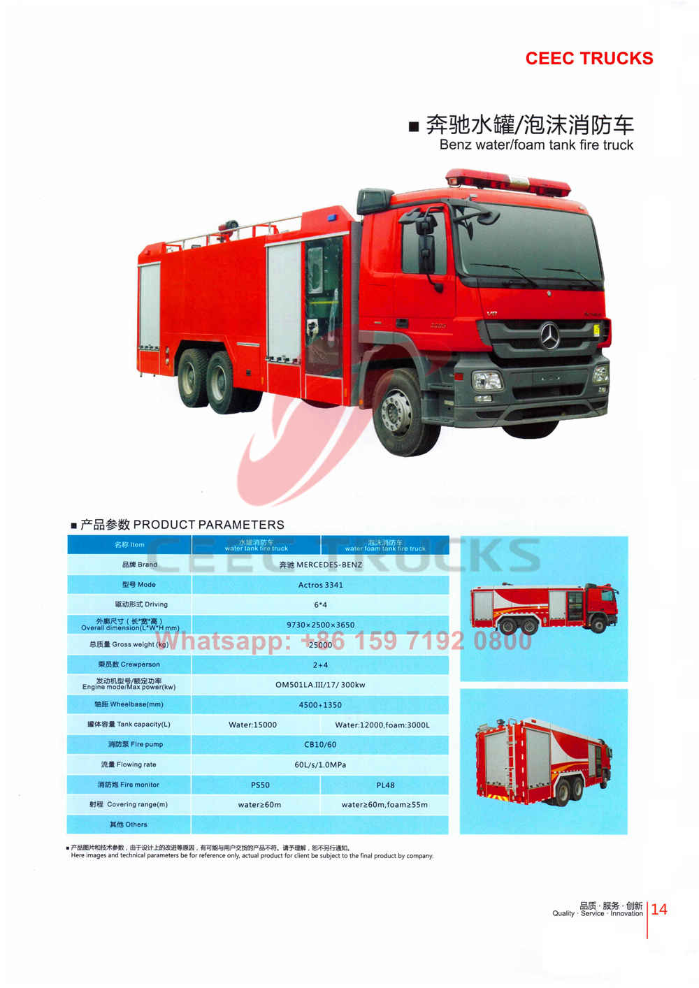 CEEC firefighting truck catalogue