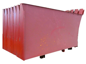 garbage compactor body side plate assembly