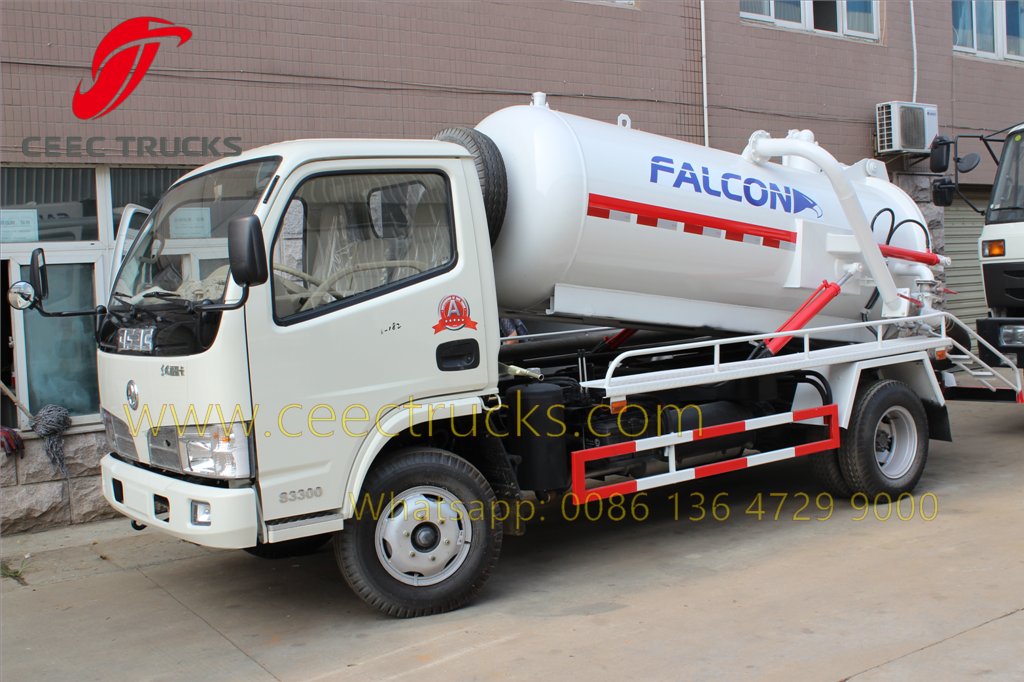 dongfeng 3 CBM sewage tanker truck
