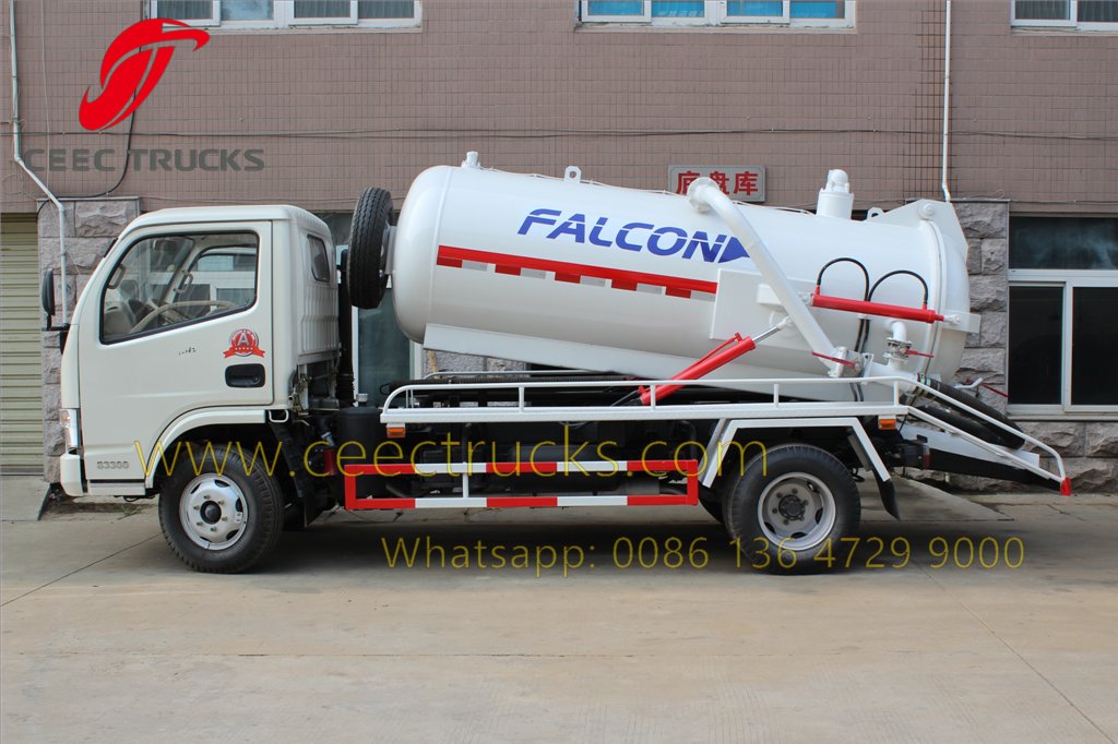 dongfeng 3 CBM sewage tanker truck
