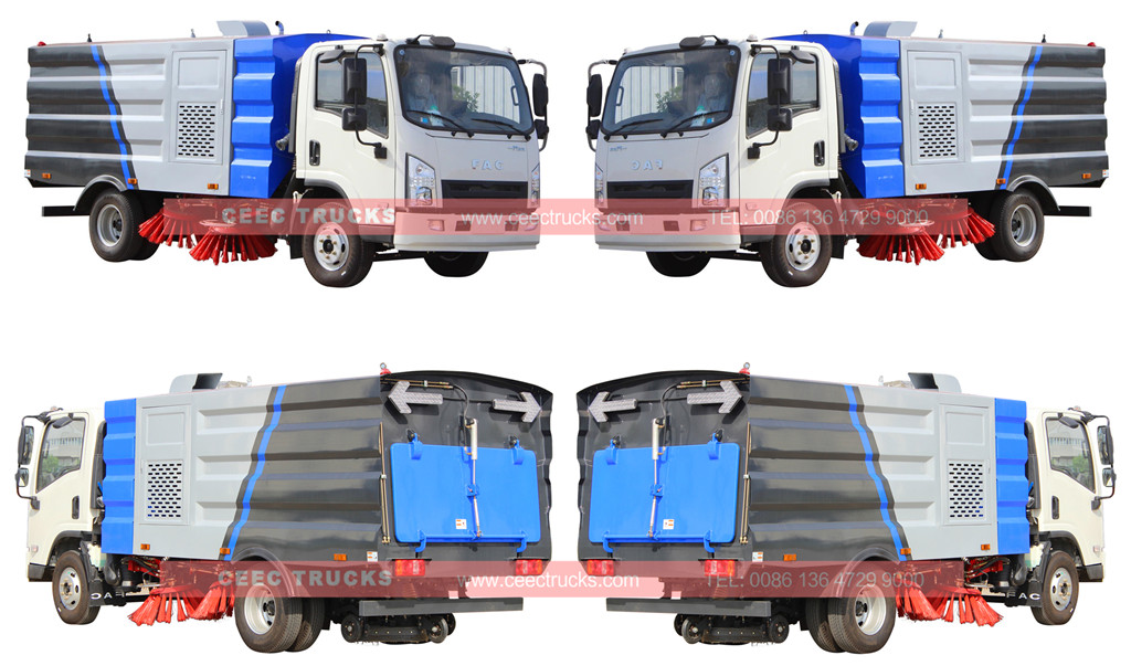 FAW road sweeper truck 5cbm for sale