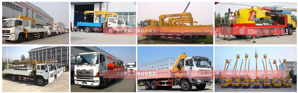 CEEC boom crane trucks in factory stock