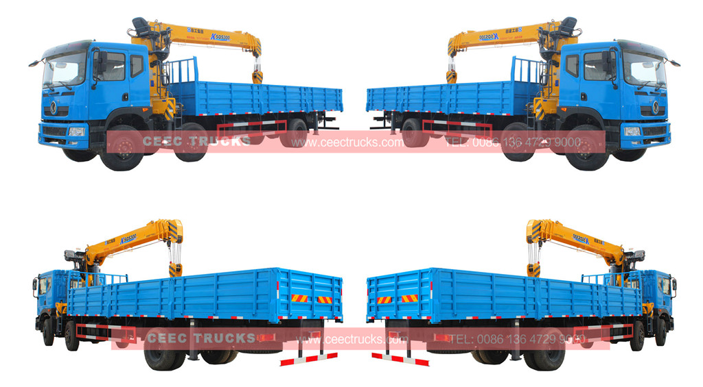Dongfeng 12tons boom crane trucks for sale