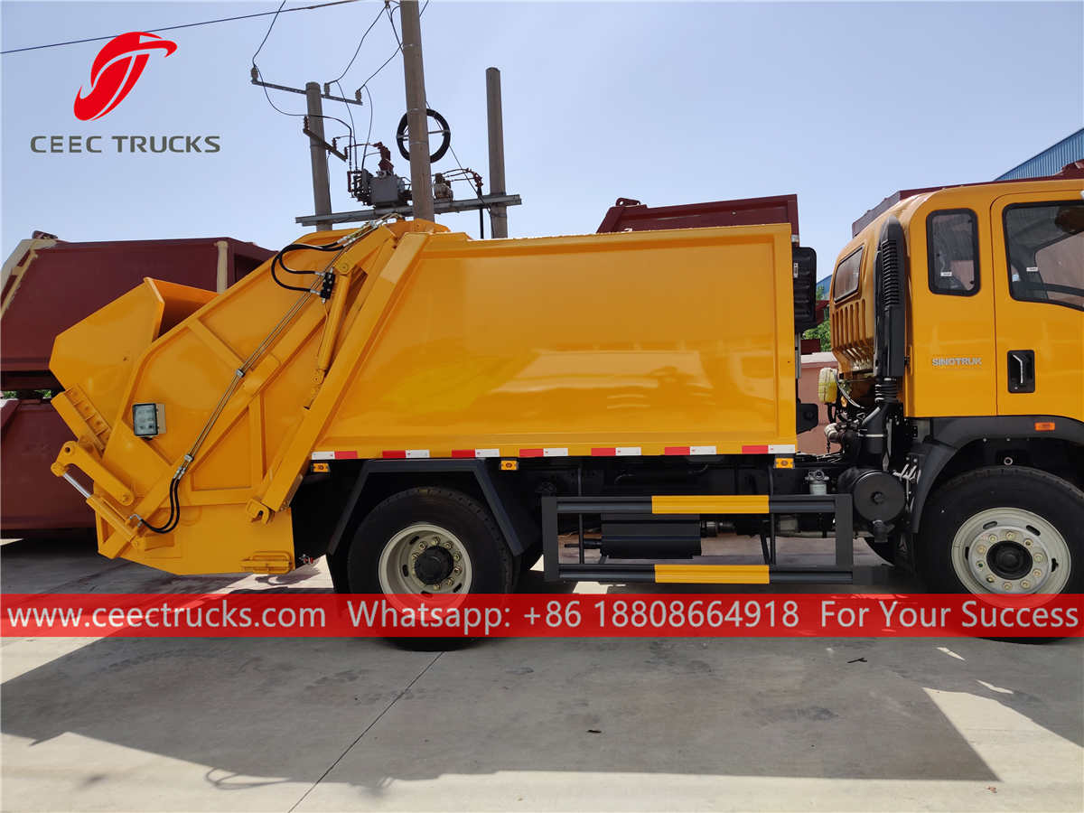 High quality trash compactor truck for sale