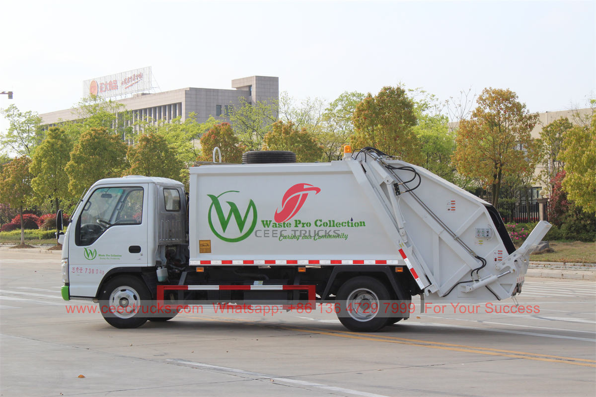 ISUZU 6 wheels garbage compression truck