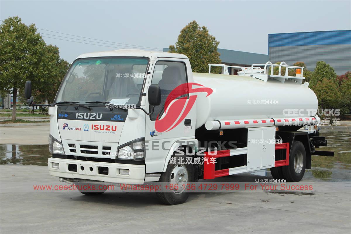 Factory direct sale ISUZU 600P 5000L stainless steel water bowser