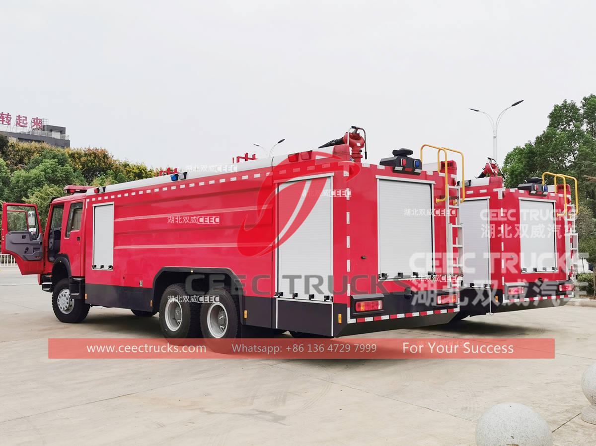 Brand new HOWO 6×6 all wheel drive fire rescue tender for sale