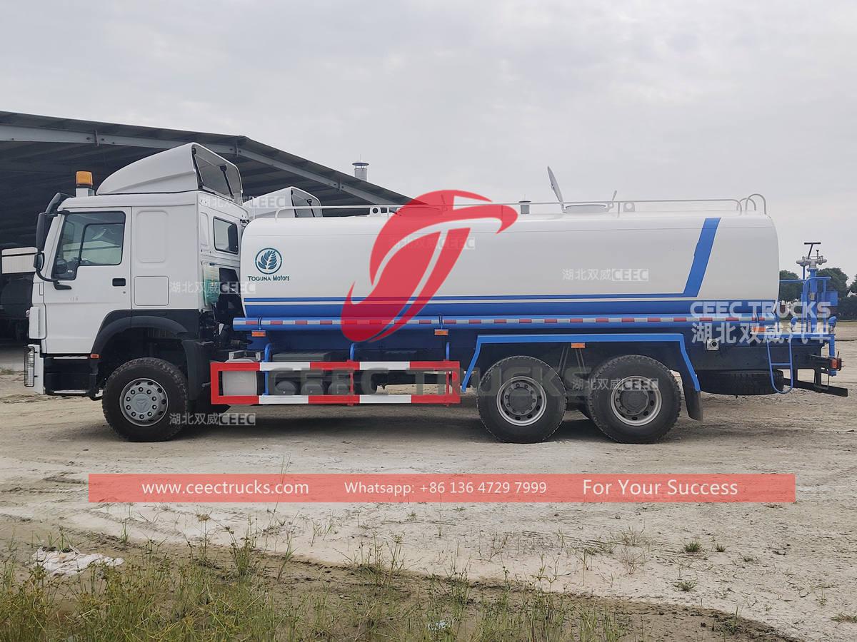 Custom-made SINOTRUK HOWO 18m3 water sprinkler trucks