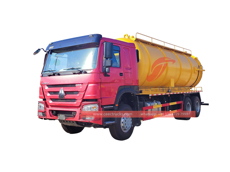 HOWO 20000L vacuum sewage tank truck