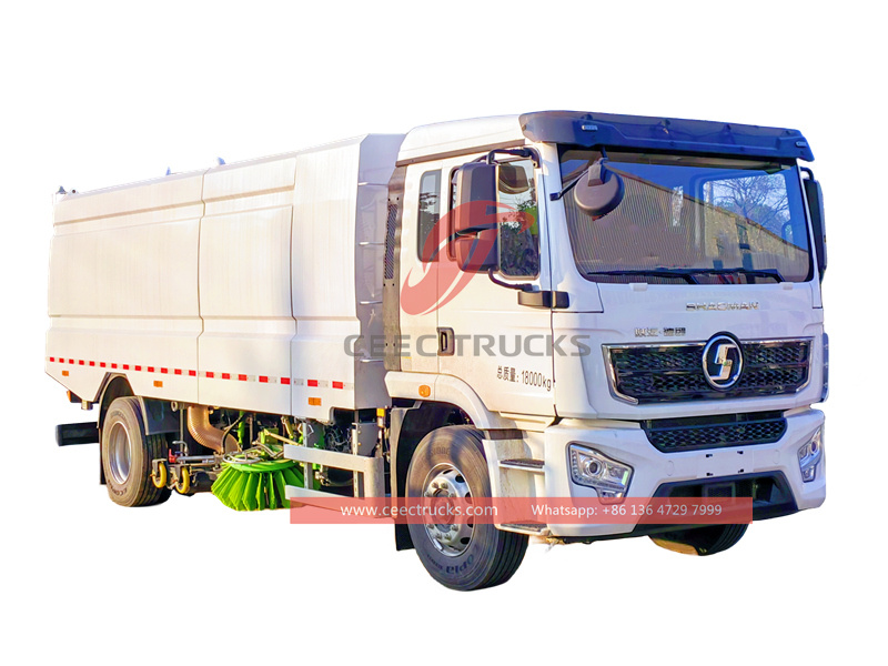 Shacman 9000L road sweeper truck