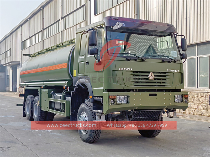 HOWO 6x6 fuel delivery tanker truck