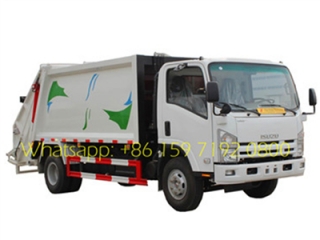 Japanese ISUZU 8 CBM trash compression truck