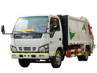 china best 5 CBM trash compactor trucks