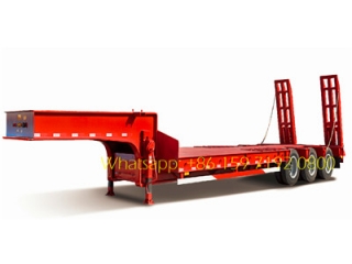 60 T heavy 3-axle low bed semitrailer