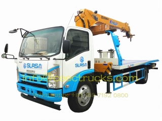 Sierra Leone City emergercy road wrecker ISUZU 5T street recuse truck manufacturer