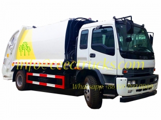 One unit ISUZU 12 CBM garbage compactor truck export Mongolia