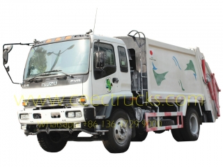 Japan technology 12 CBM garbage compactor truck
