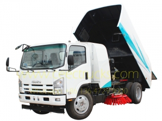 Best quality ISUZU 8000L road sweeper truck