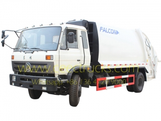 DongFeng 14 CBM waste compactor truck on sale