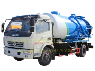 Dongfeng 6,000L sewage suction tanker vehicle