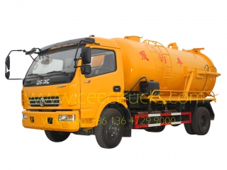 6CBM sewage suction tank truck