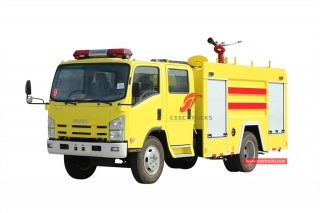 ISUZU 4+1CBM Water-foam Fire Fighting Truck-CEEC Trucks