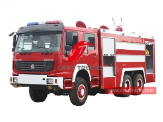 HOWO 6×6 foam fire engine