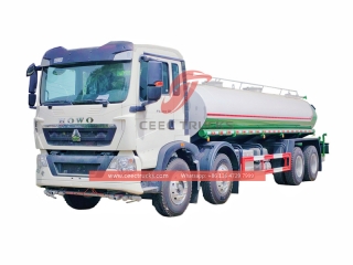 Howo 8x4 25,000Liters water delivery tanker trucks-CEEC Trucks