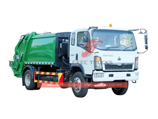 HOWO 8CBM garbage compression truck with direct sale