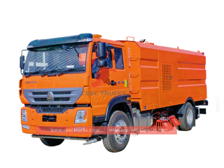 Howo 15CBM mechnical sweeper truck with factory direct sale