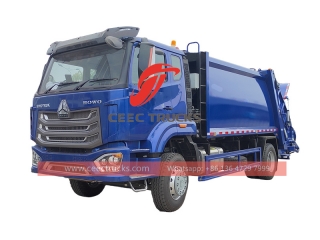 HOWO 12CBM garbage compression truck with factory direct sale