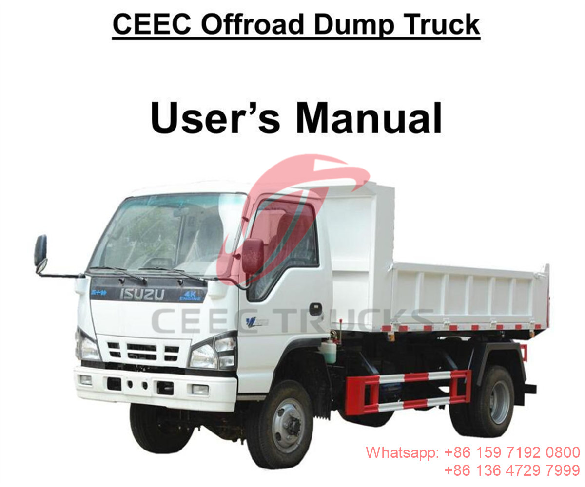 Philippines--ISUZU 4x4 offroad 3 Tons tipper truck manual
