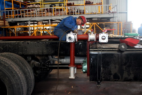 Production of 20 CBM water tanker truck ( Part 2- PTO and water pump )