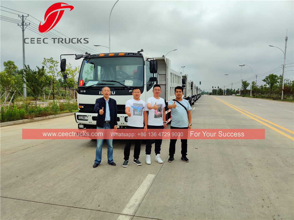 Philippine-10 units ISUZU FVR dump truck export 