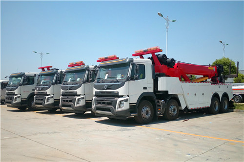 4 units VOLVO road wrecker for China Government high-way project