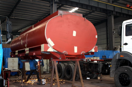 Production of 20 CBM water tanker truck ( Part 3- Tanker cover welding)