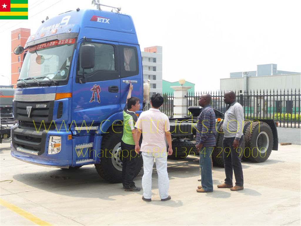 Togo customer visiting CEEC buying FOTON prime mover