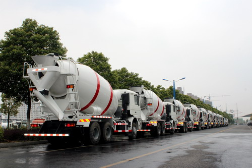 20 units shacman 10 CBM mixer truck export to Uzbekistan 