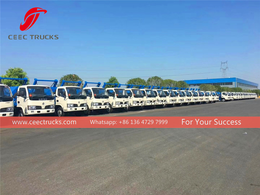 50 units dongfeng skip loader truck export to Myanmar 
