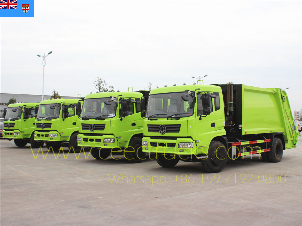 Fiji customer buy 4 units Dongfeng RHD compactor trucks